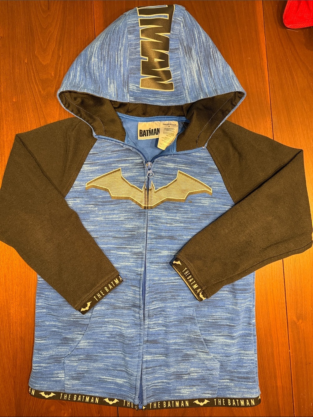 Batman Blue & Black Hooded Zip Jacket
